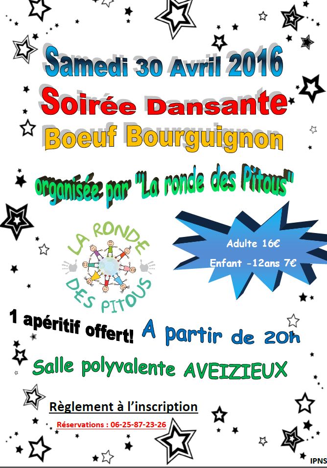 Bœuf Bourguignon samedi 30 avril 2016